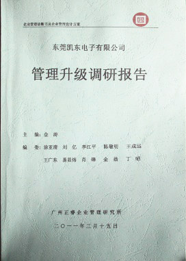 2012年4月5日，正睿咨詢向潔麗決策層陳述調(diào)研報告